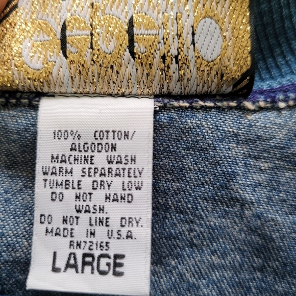 Vintage Geopetto studded Oversized jean jacket - Picture 6 of 9